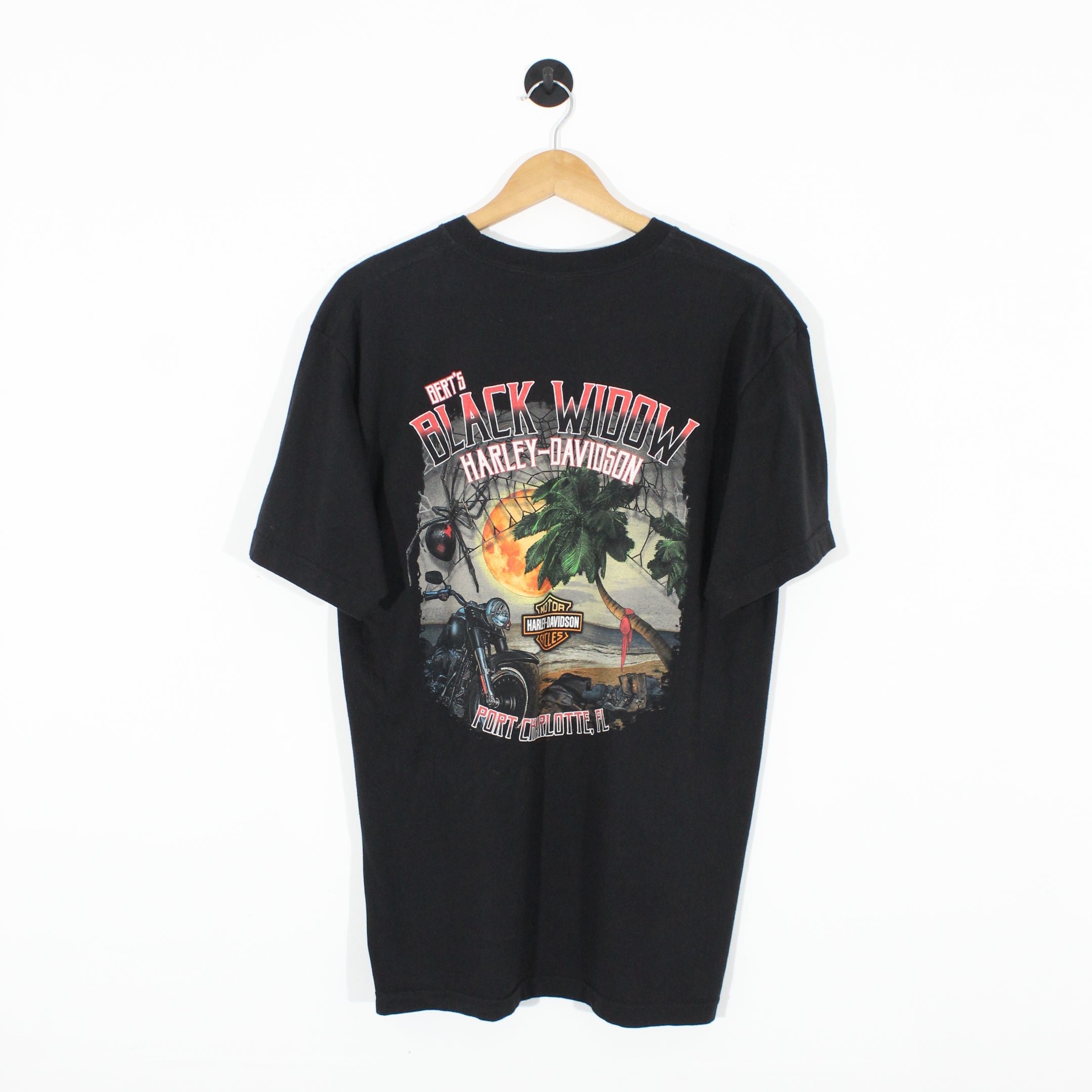 Harley Davidson Port Charlotte Back Print T-Shirt (L)