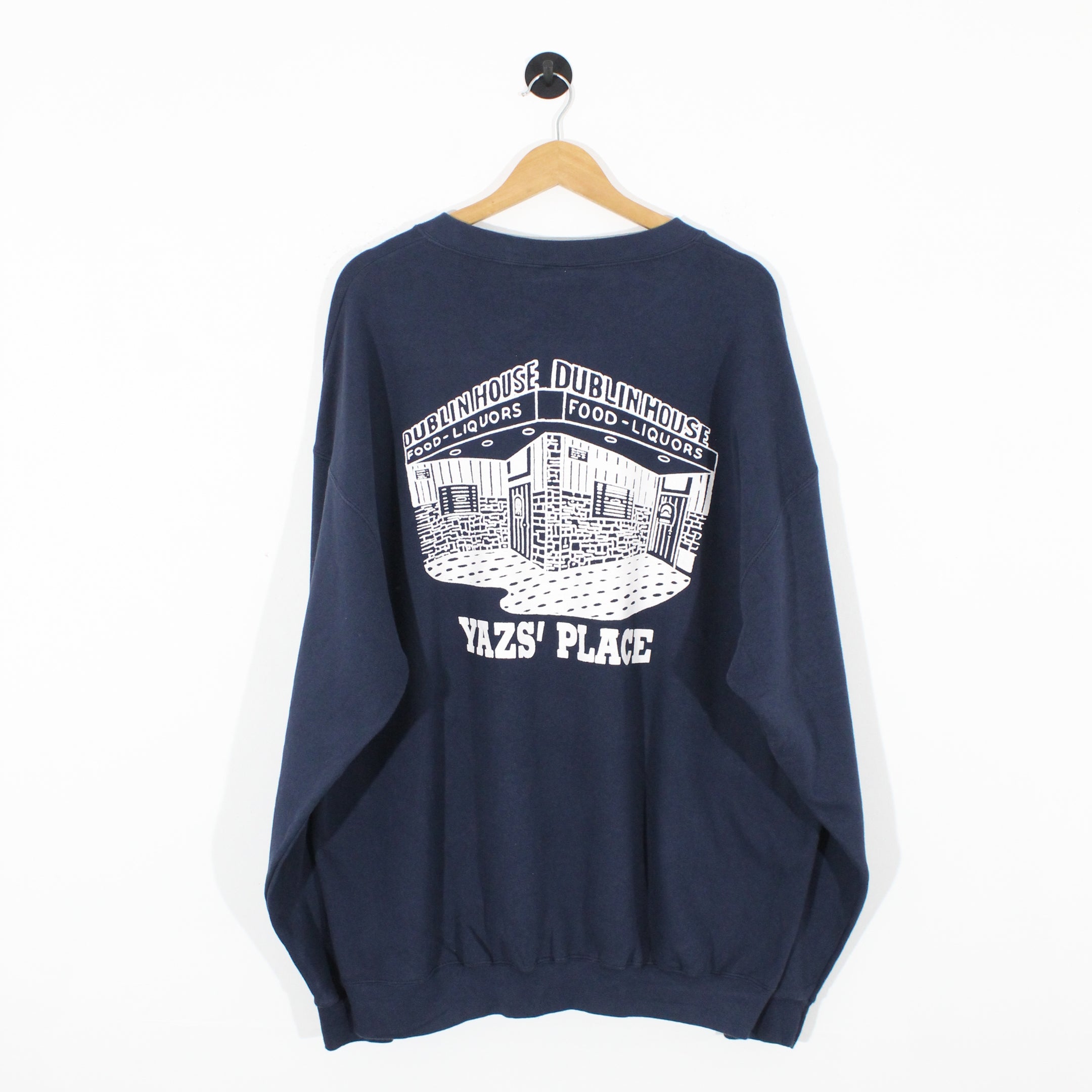 Vintage Back Print Bar Sweatshirt (2XL)