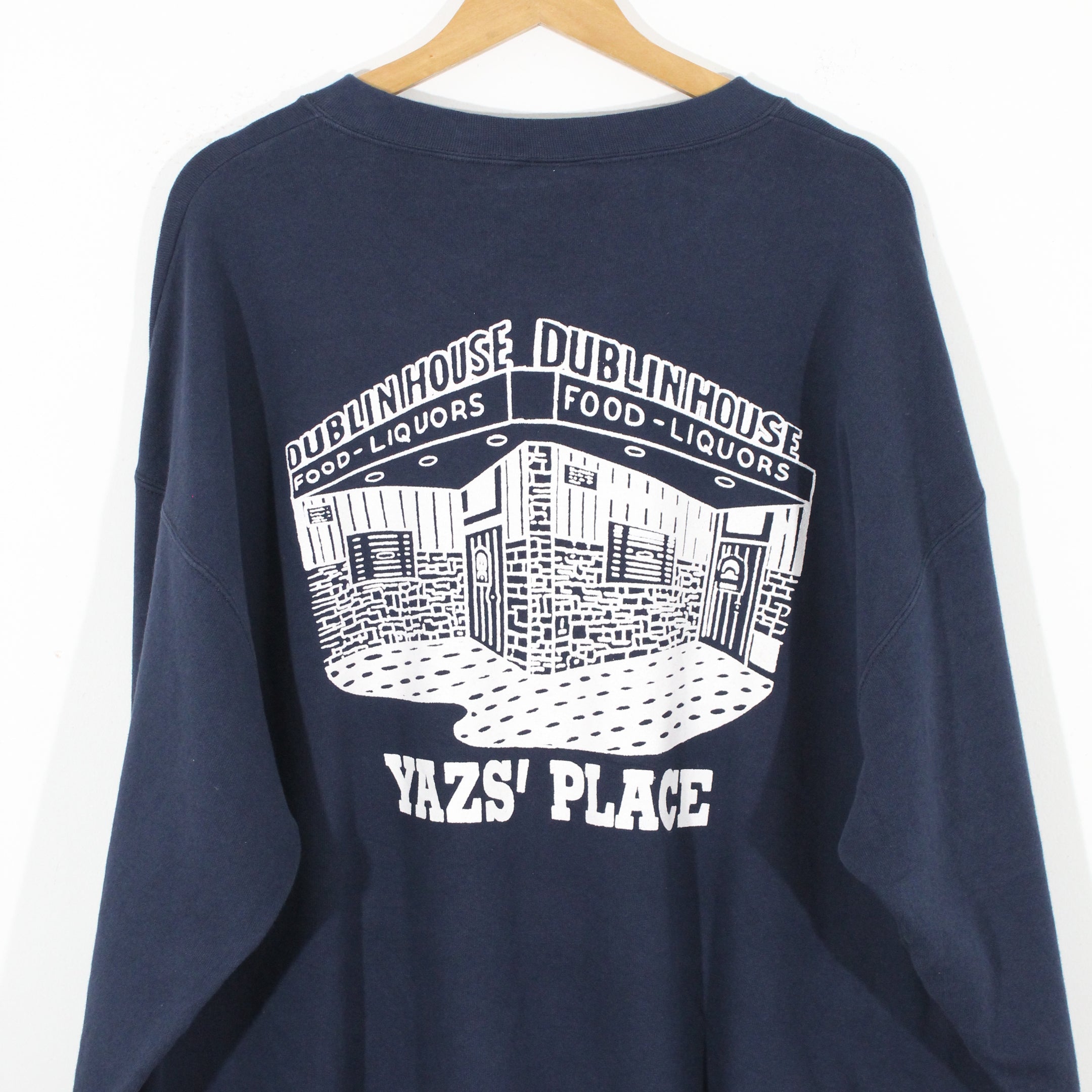 Vintage Back Print Bar Sweatshirt (2XL)