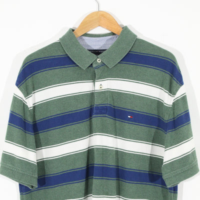 Striped Tommy Hilfiger Polo Shirt (XL)