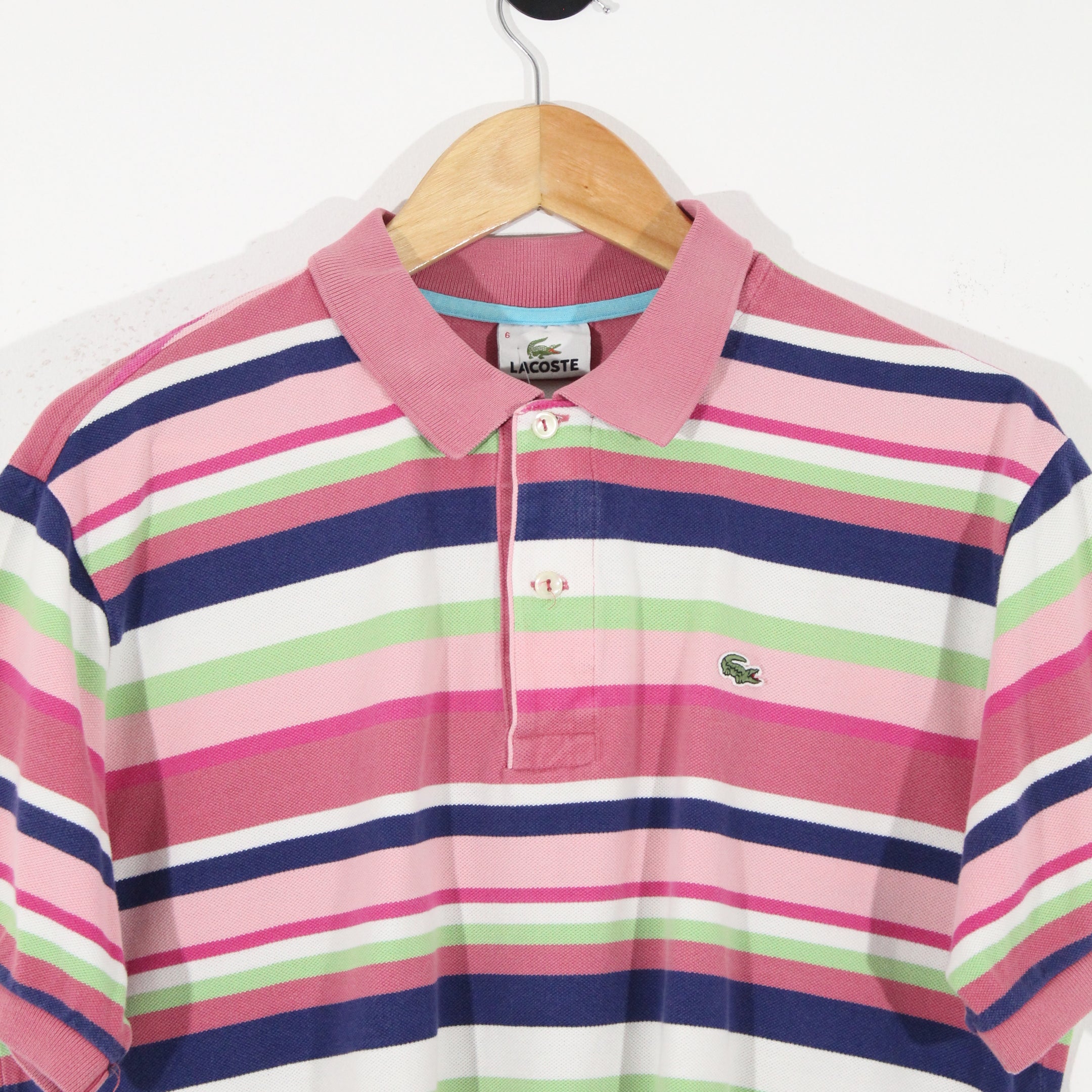 Lacoste Striped Polo Shirt (S)