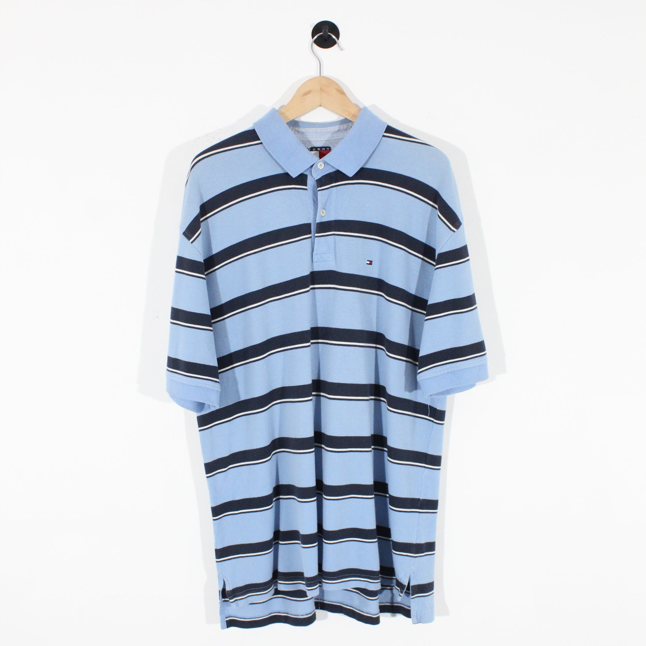 Tommy Hilfiger Striped Polo Shirt (XL)