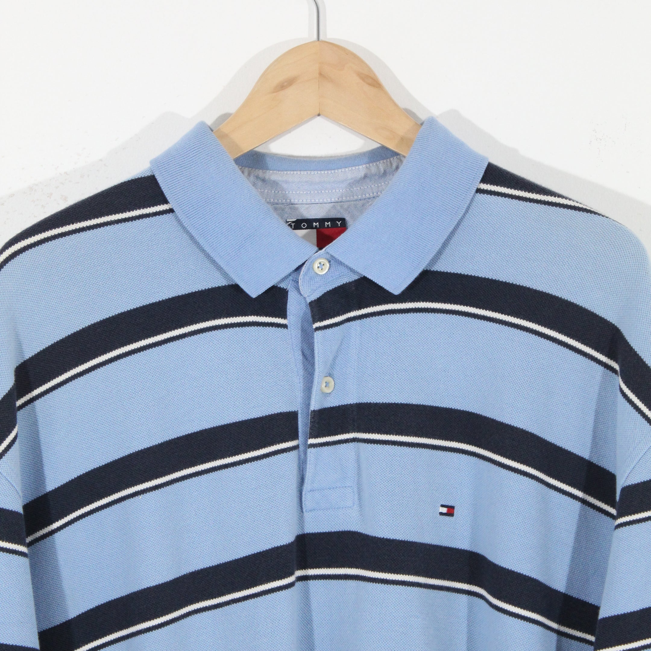 Tommy Hilfiger Striped Polo Shirt (XL)