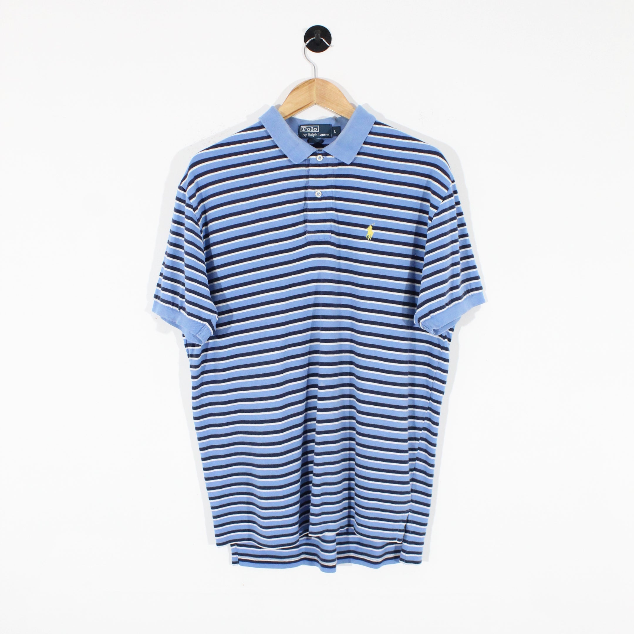Striped Ralph Lauren Polo Shirt (L)