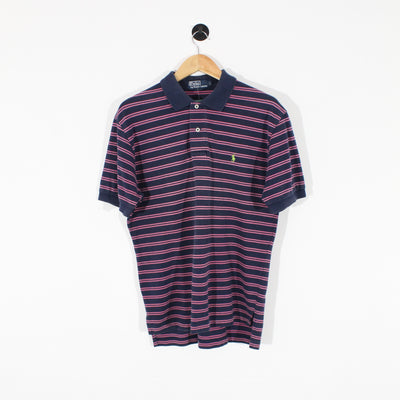 Vintage Ralph Lauren Striped Polo Shirt (L)