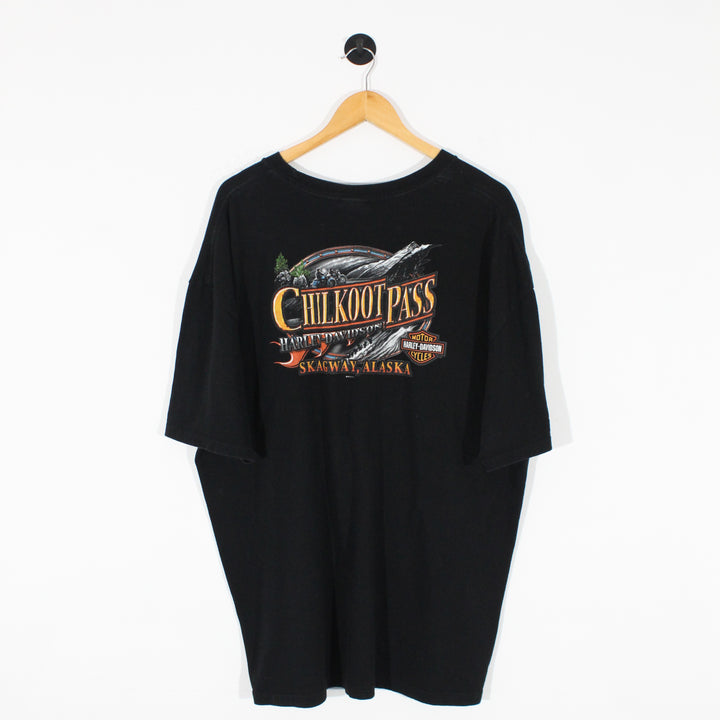 お歳暮 のし Harley (3XL T-Shirt Printed Pass Chilkoot Davidson トップス