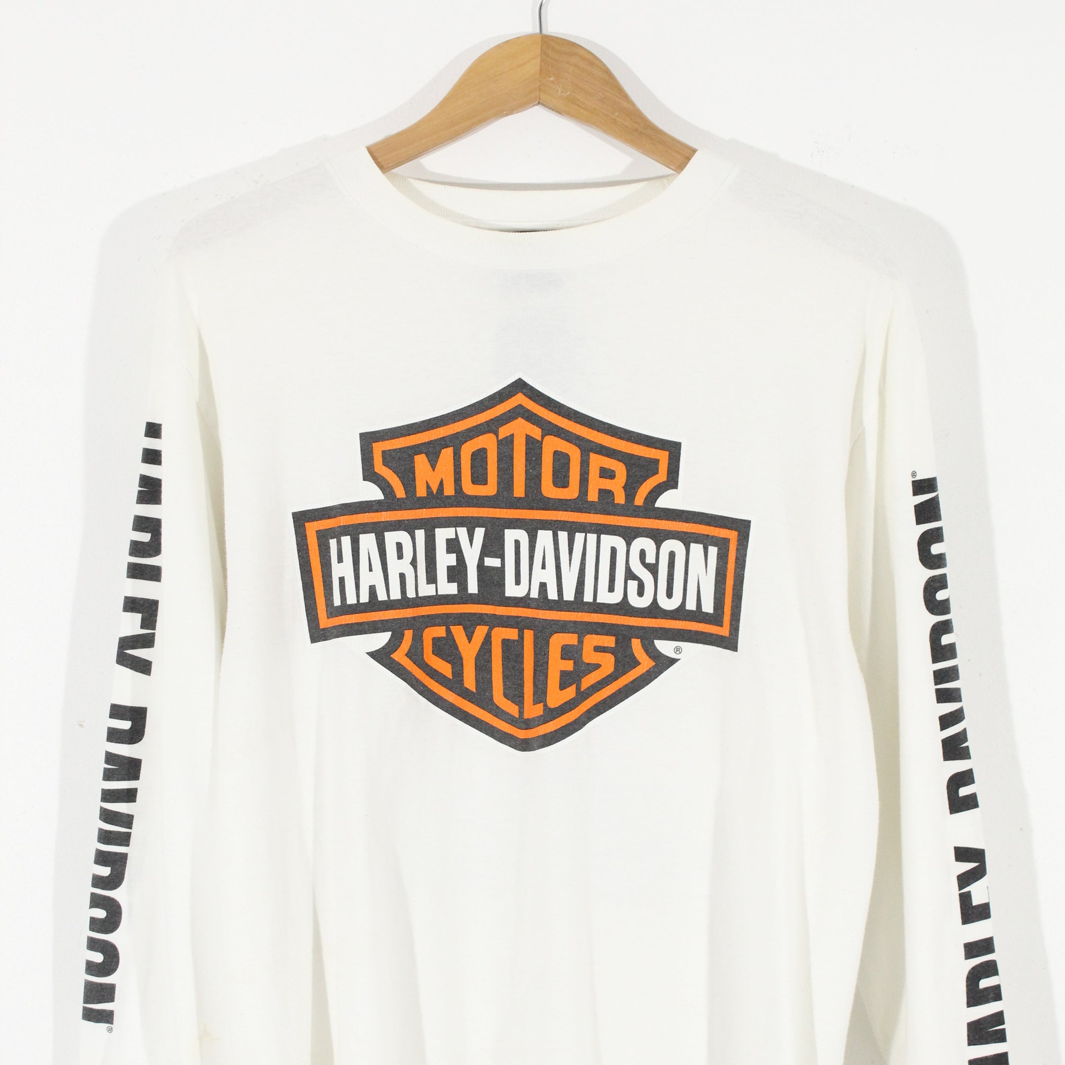 Long Sleeve Back Print Harley T-Shirt (M)