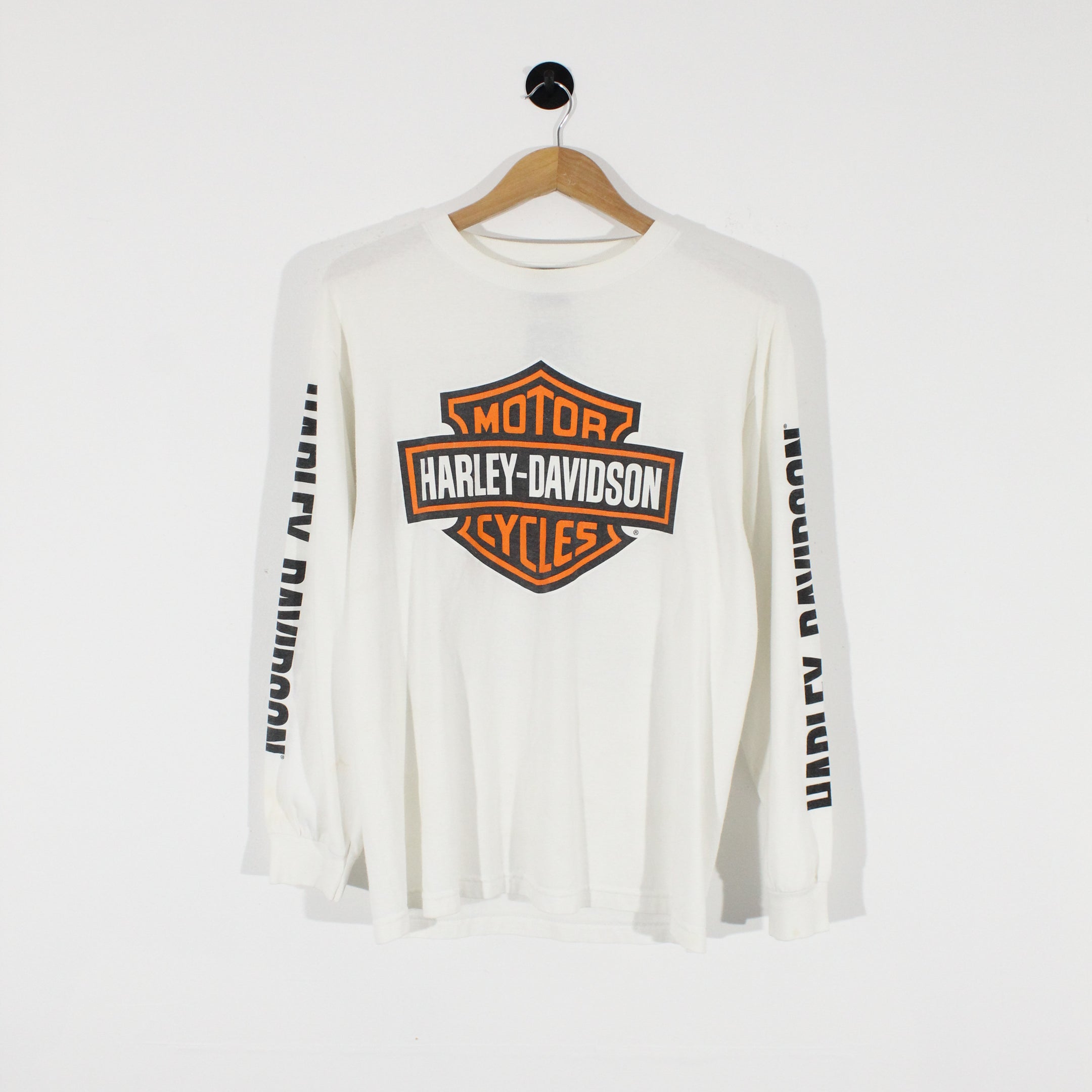 Long Sleeve Back Print Harley T-Shirt (M)