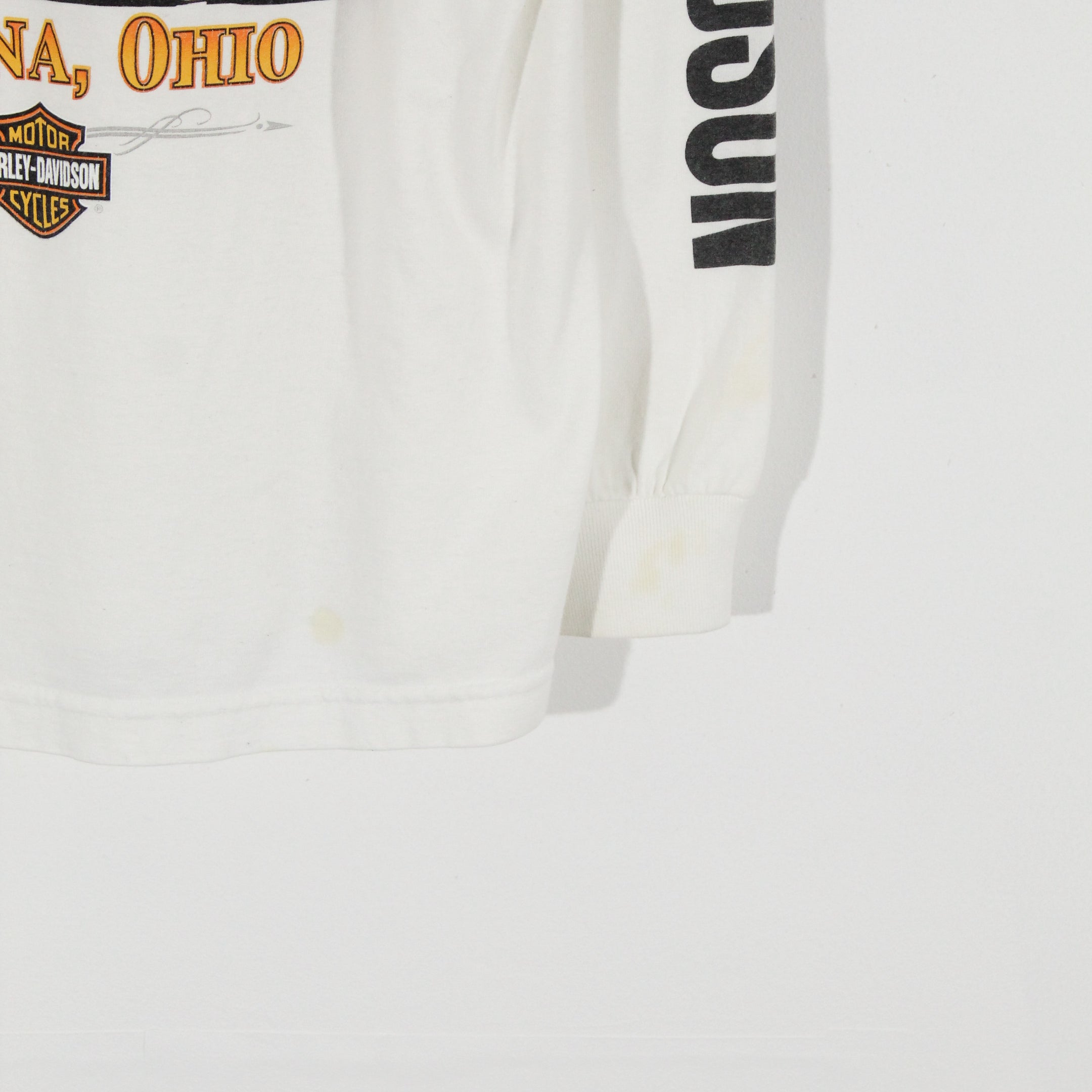 Long Sleeve Back Print Harley T-Shirt (M)