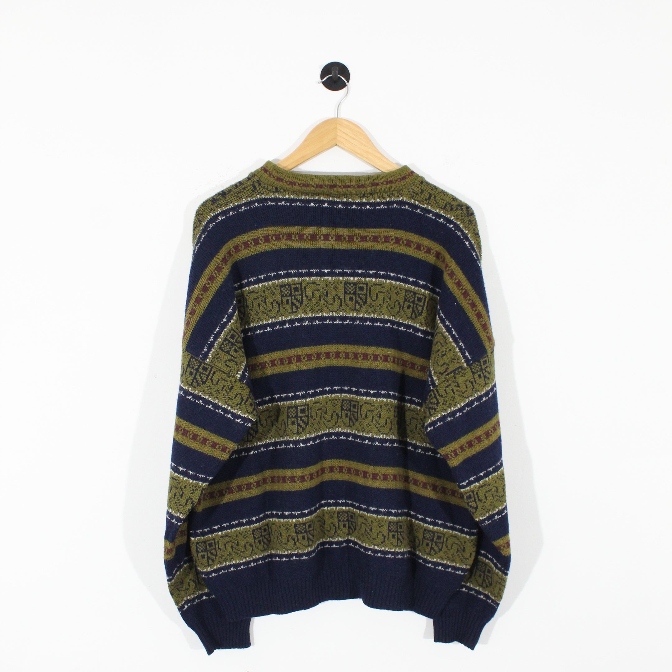 Vintage Patterned Jumper (L)