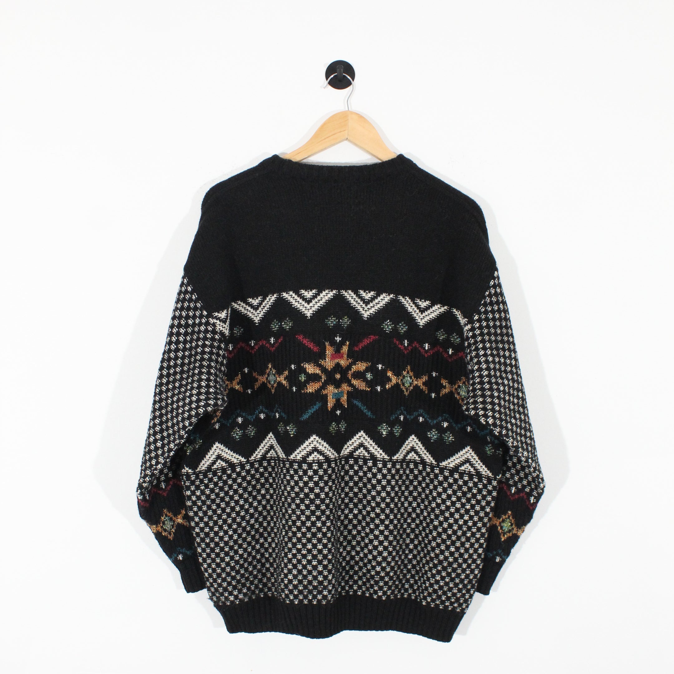 Vintage Patterned Jumper (L)