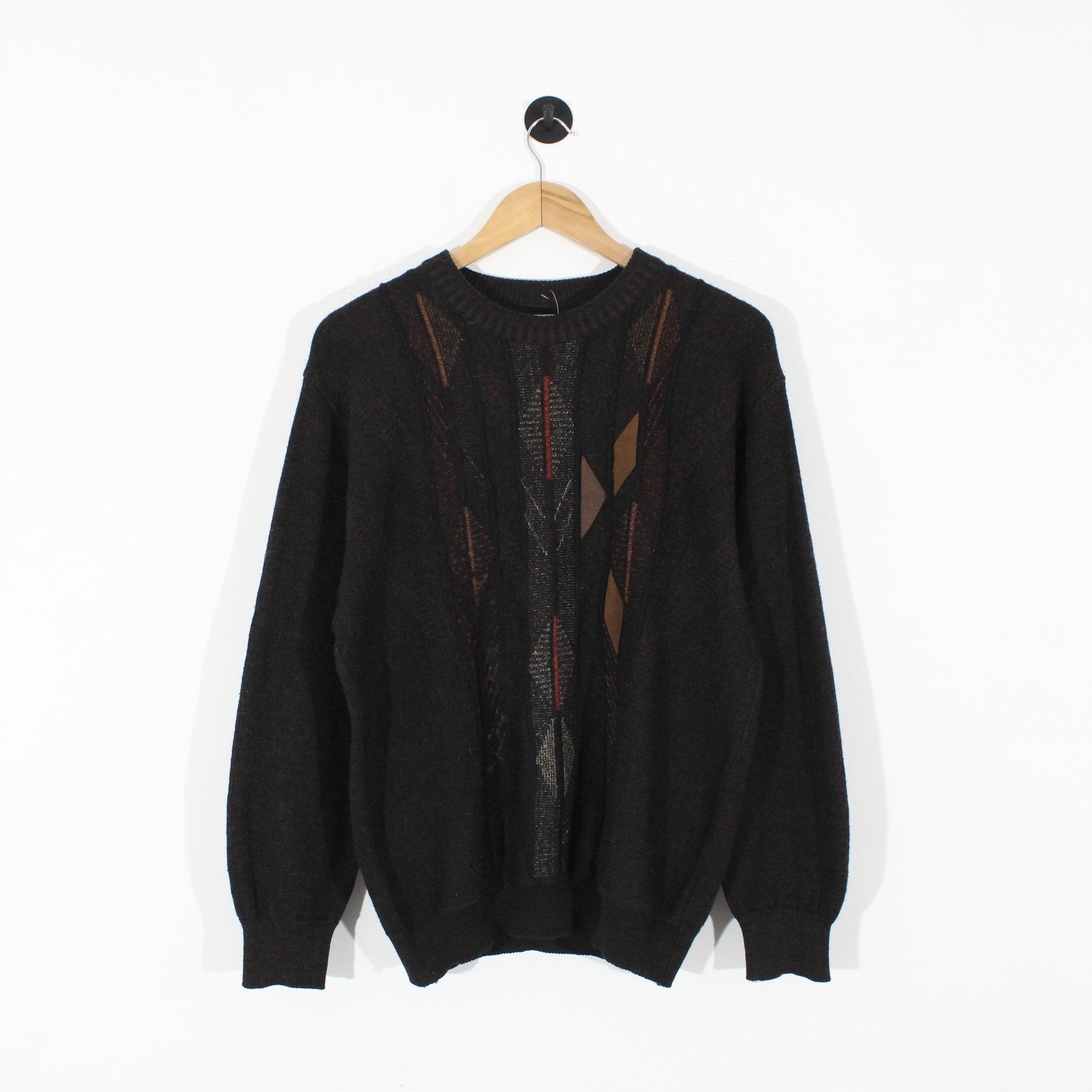 Vintage Patterned Jumper (M)