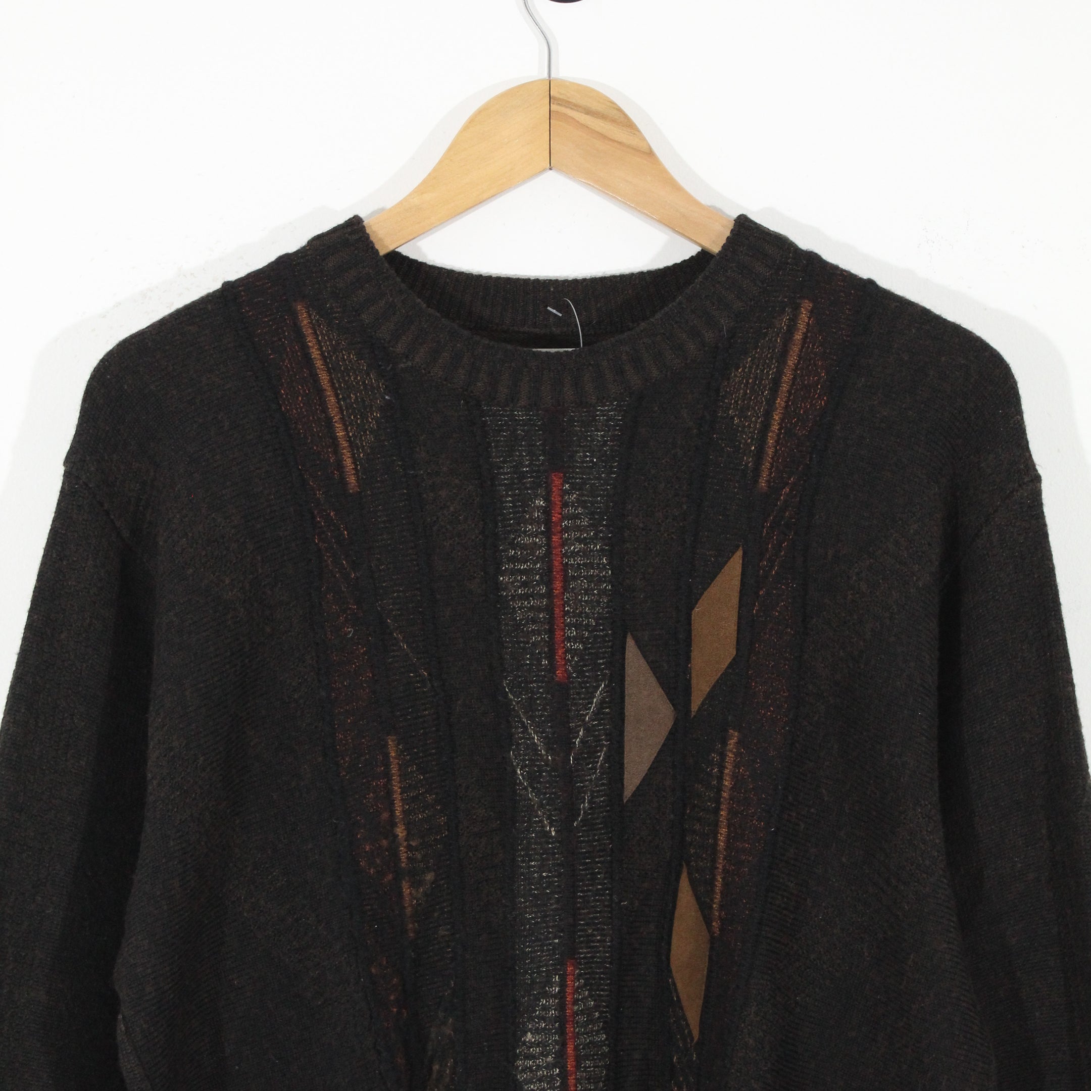 Vintage Patterned Jumper (M)