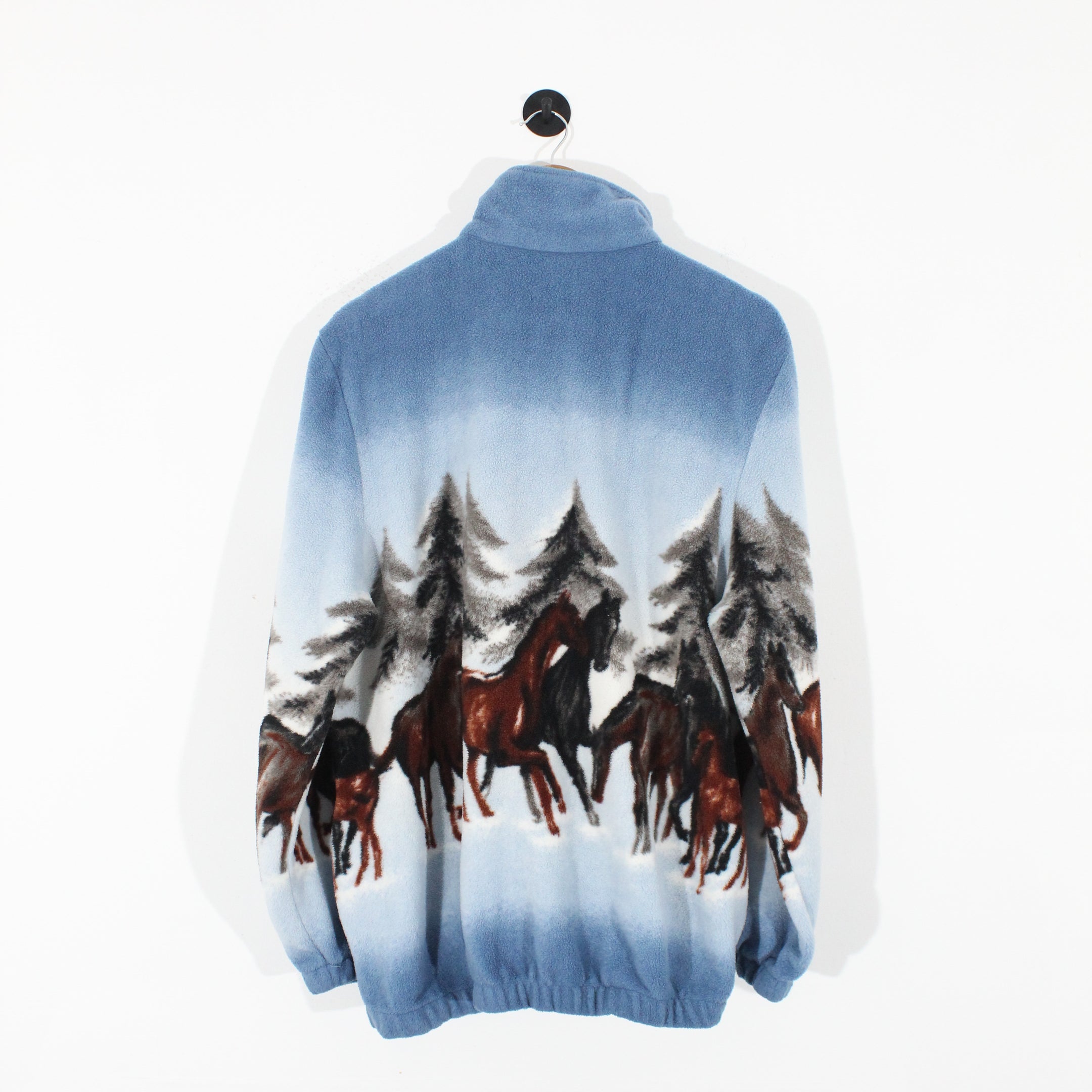 Vintage Large Horse Print Fleece (L)