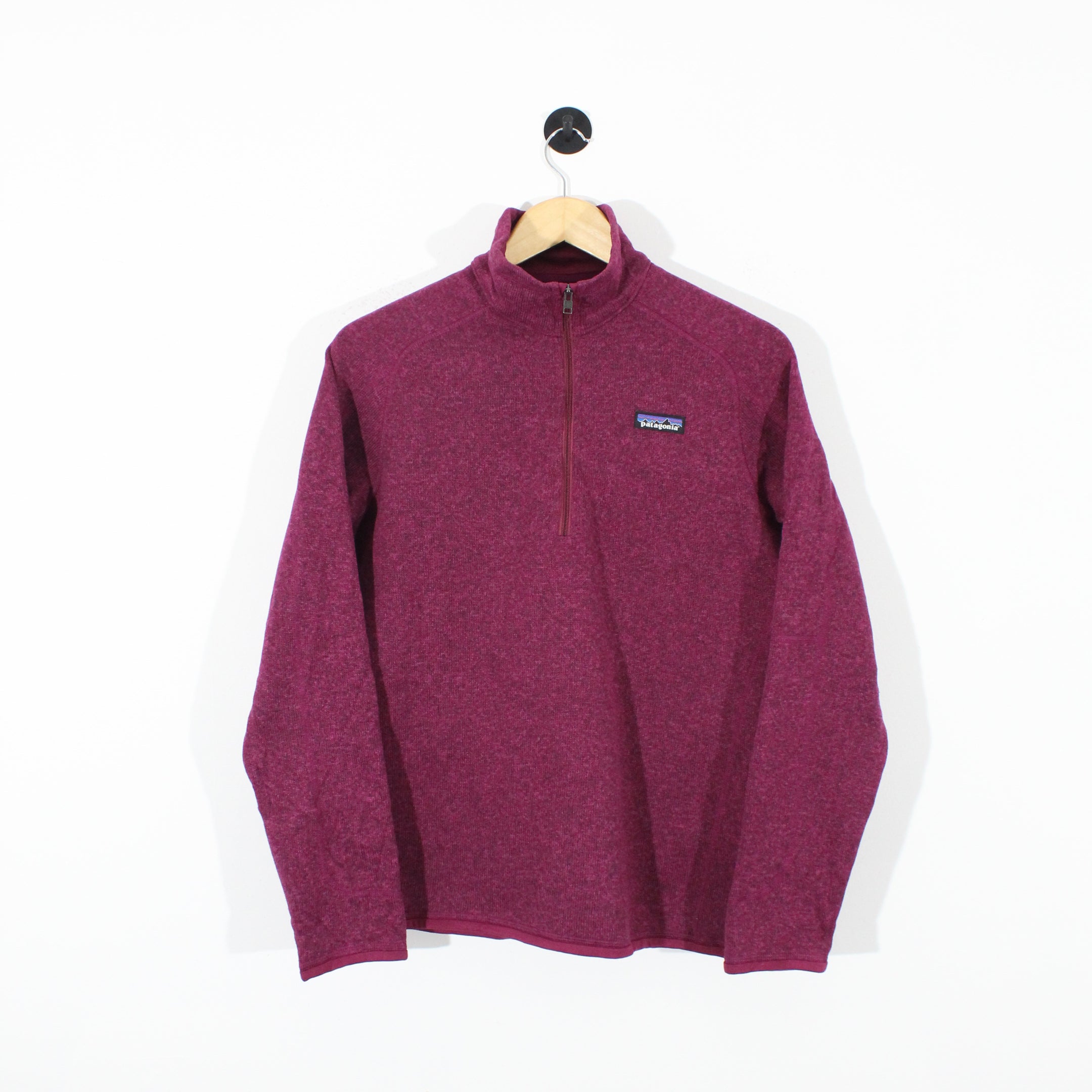 Womens Patagonia Quarter Zip Knit Fleece (L)