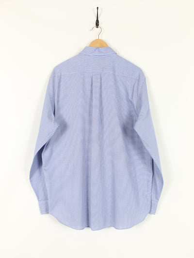 Blue Chaps Houndstooth Shirt (L)