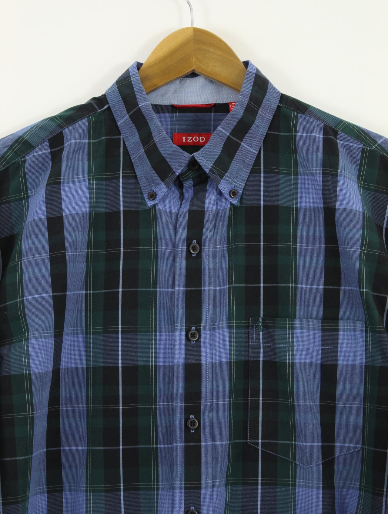 Izod Plaid Shirt (L)