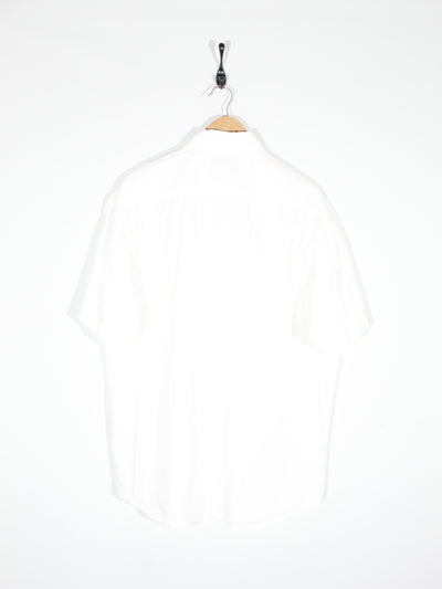Vintage Wrangler Western Short Sleeve White Shirt (XL)