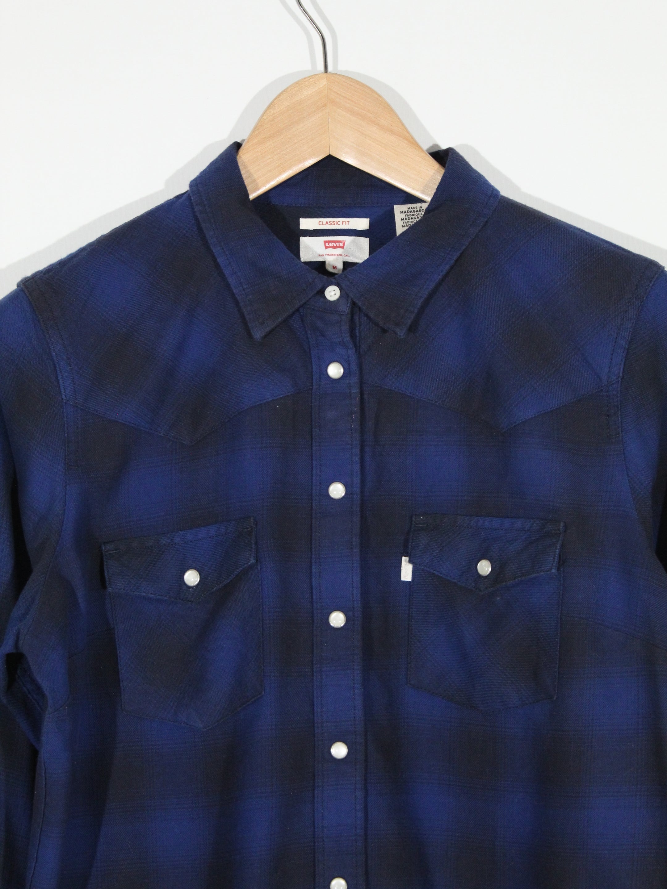 Levis Checked Flannel Shirt (M)
