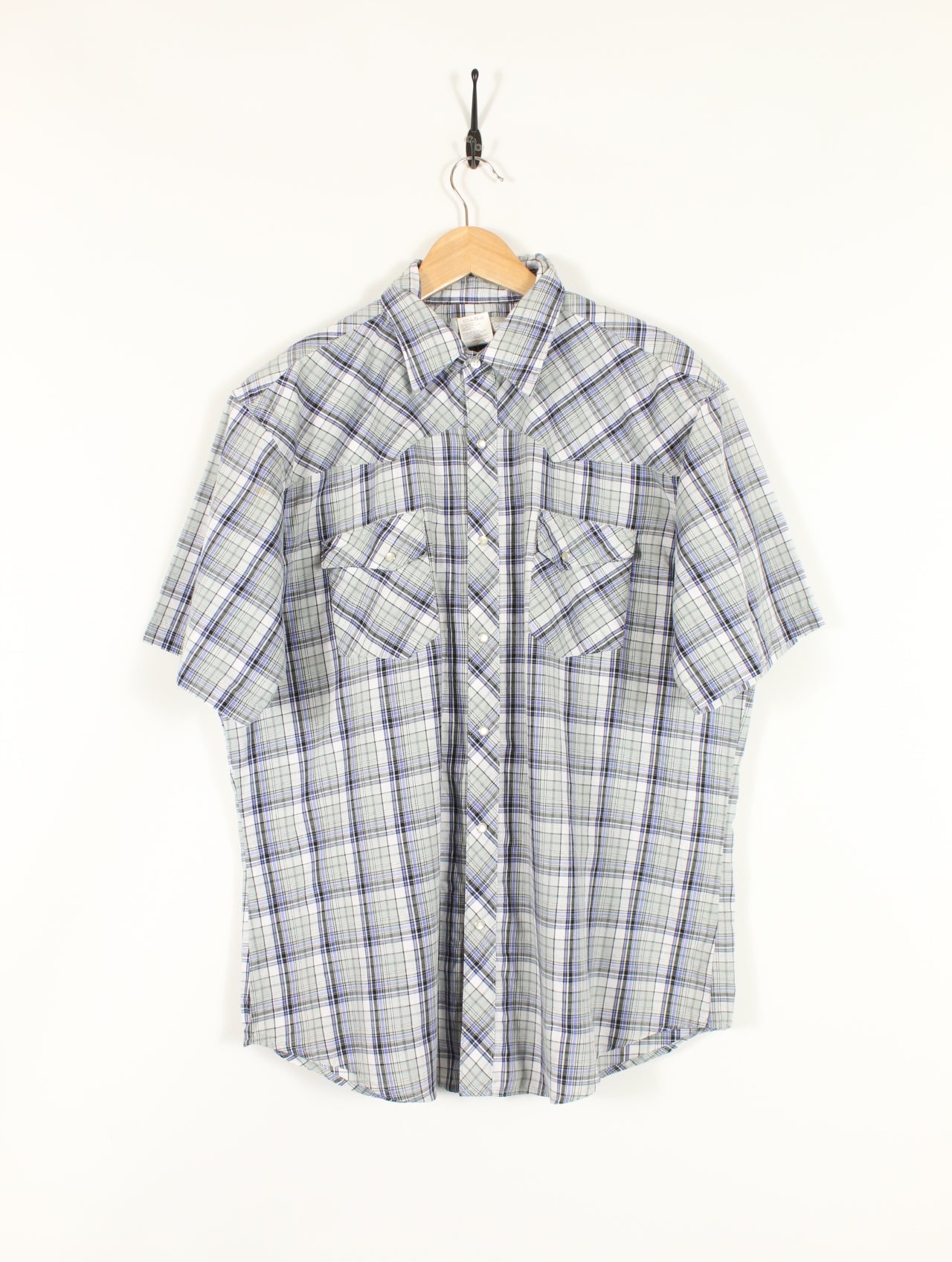 Wrangler Checked Short Sleeve Shirt (XL)