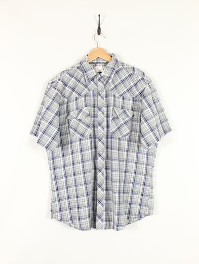 Wrangler Checked Short Sleeve Shirt (XL)