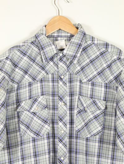 Wrangler Checked Short Sleeve Shirt (XL)