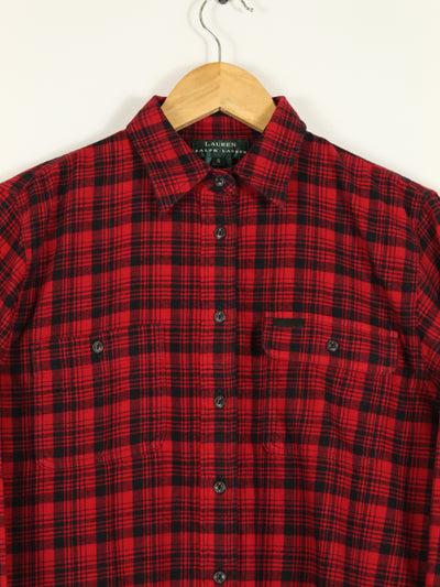 Womens Ralph Lauren Flannel Shirt (S)