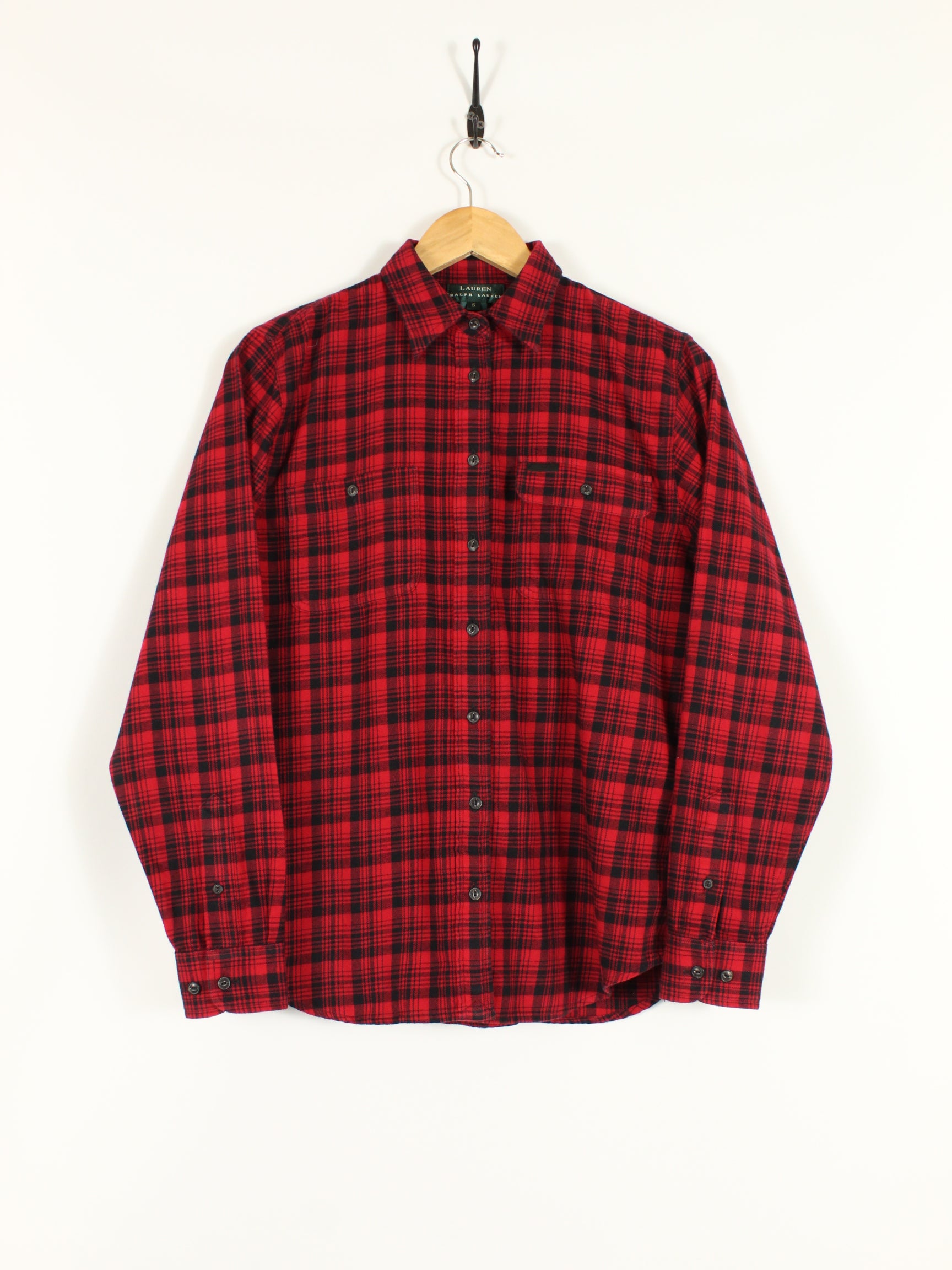Womens Ralph Lauren Flannel Shirt (S)