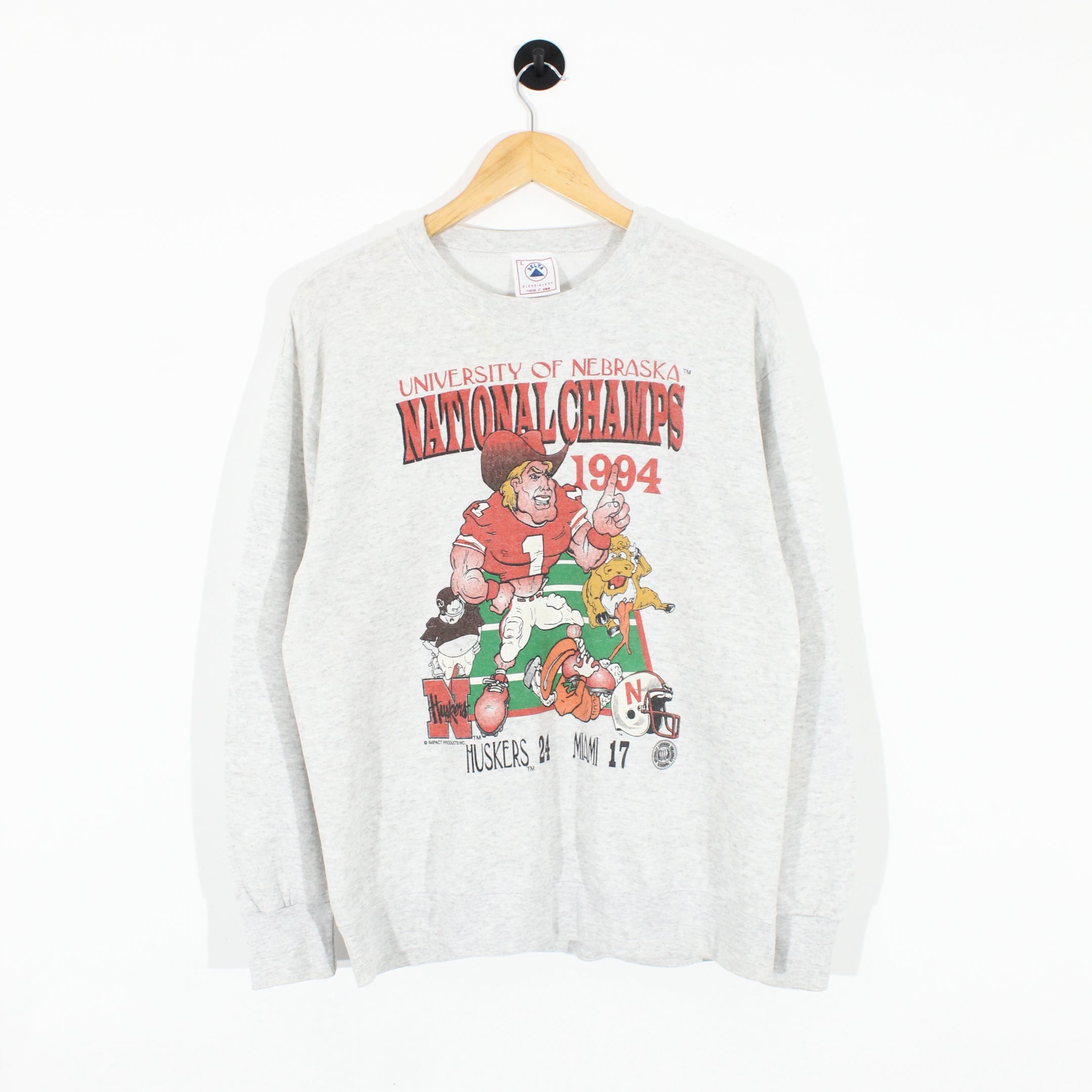 '94 Nebraska Huskers Printed Sweatshirt (M/L)